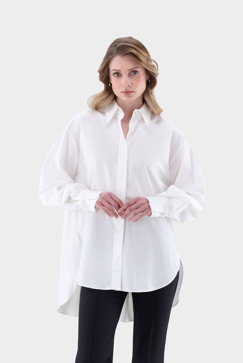 Locker sitzende Hemdbluse mit langen voluminösen Ärmeln von van Laack