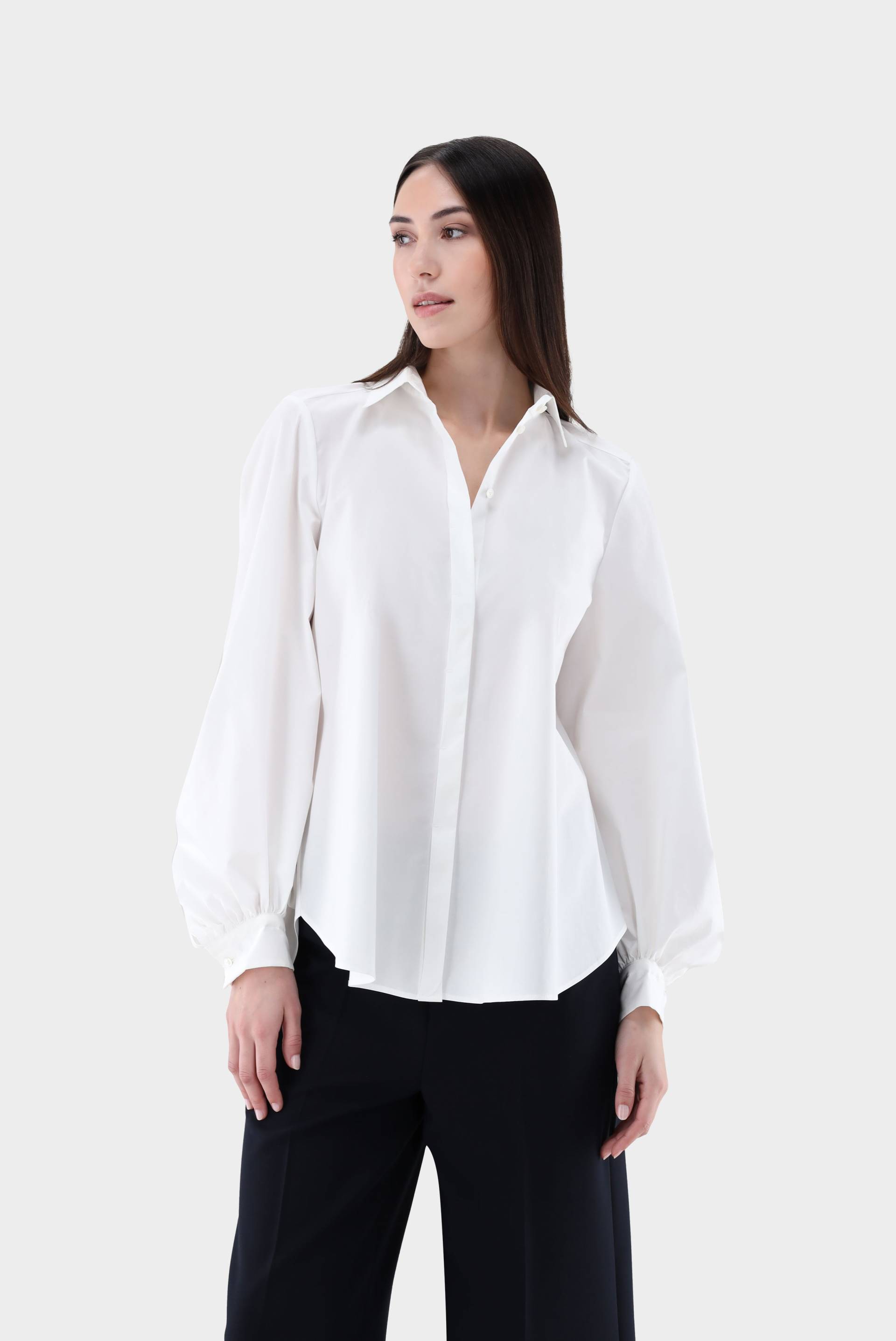 Lockere Bluse mit Ballonärmeln Lockere Bluse mit Ballonärmeln von van Laack