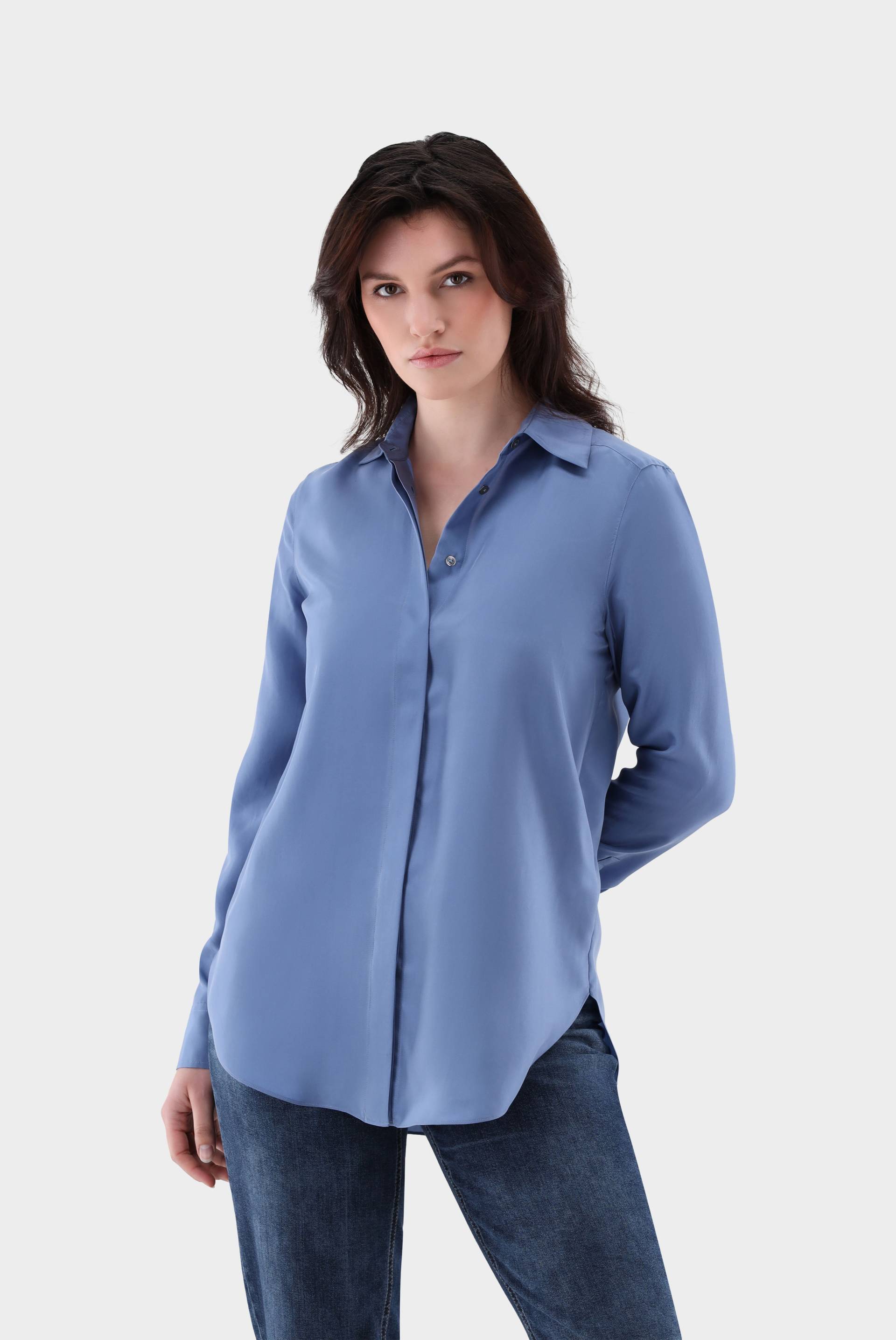 Lockere Hemdbluse aus Seide Lockere Hemdbluse aus Seide von van Laack