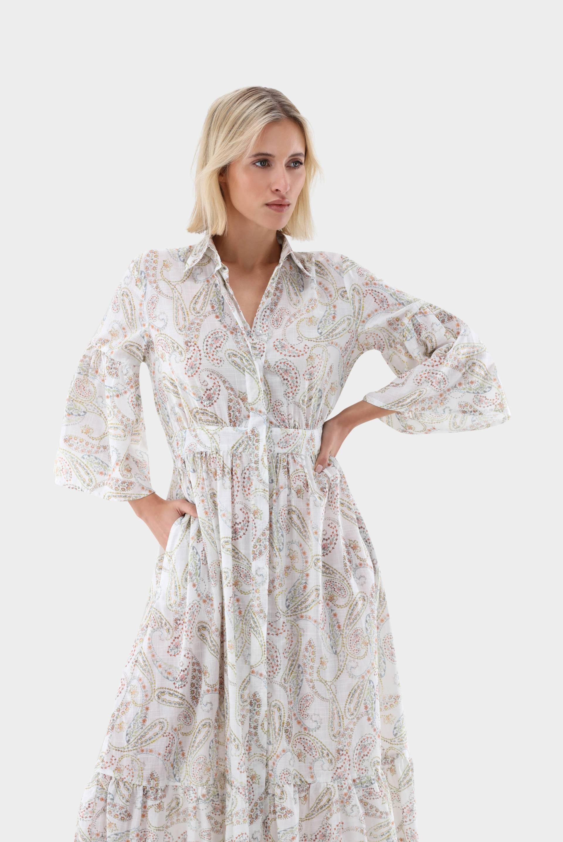 Maxikleid mit Paisley-Druck von van Laack