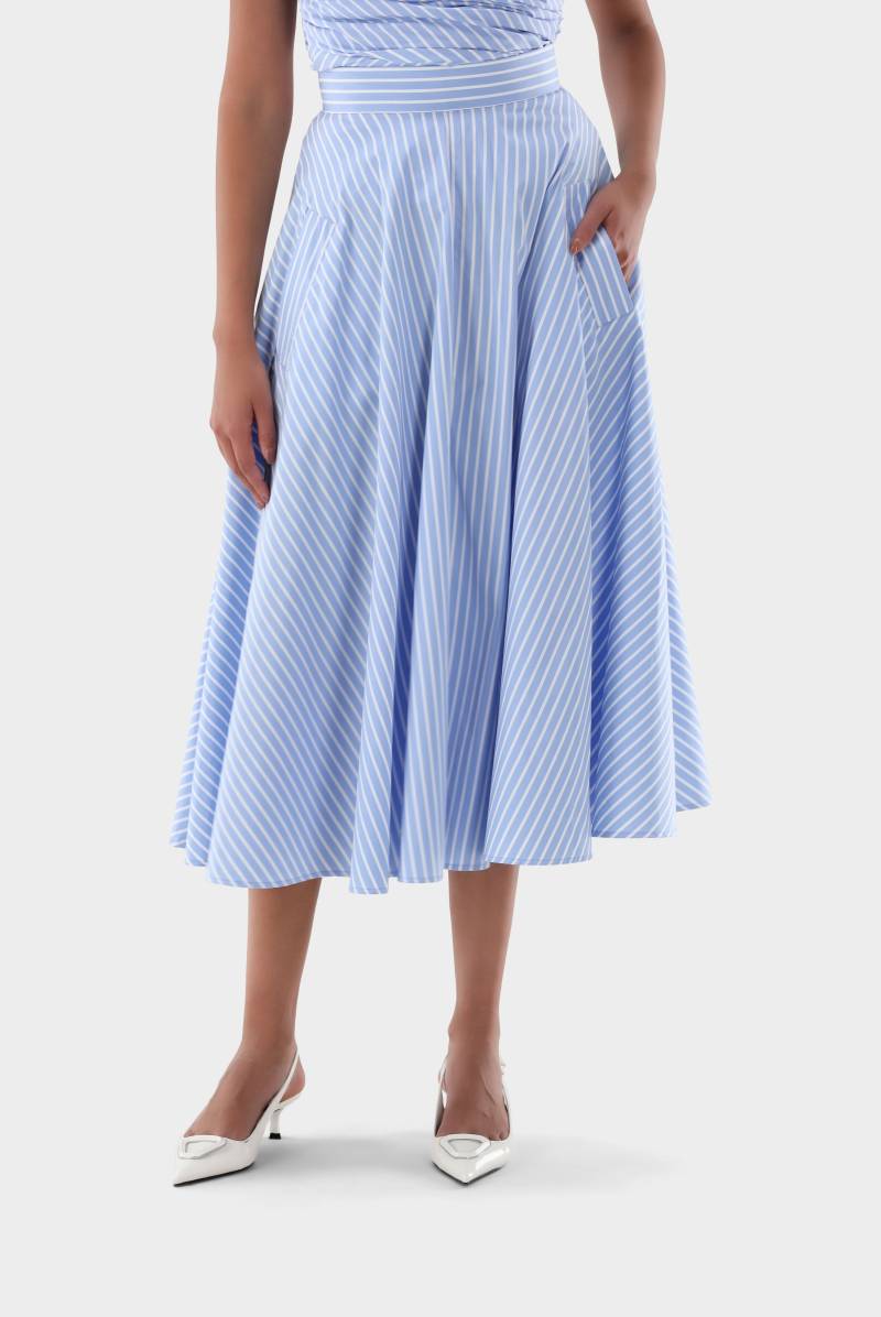 Midi-Rock mit Streifendruck von van Laack