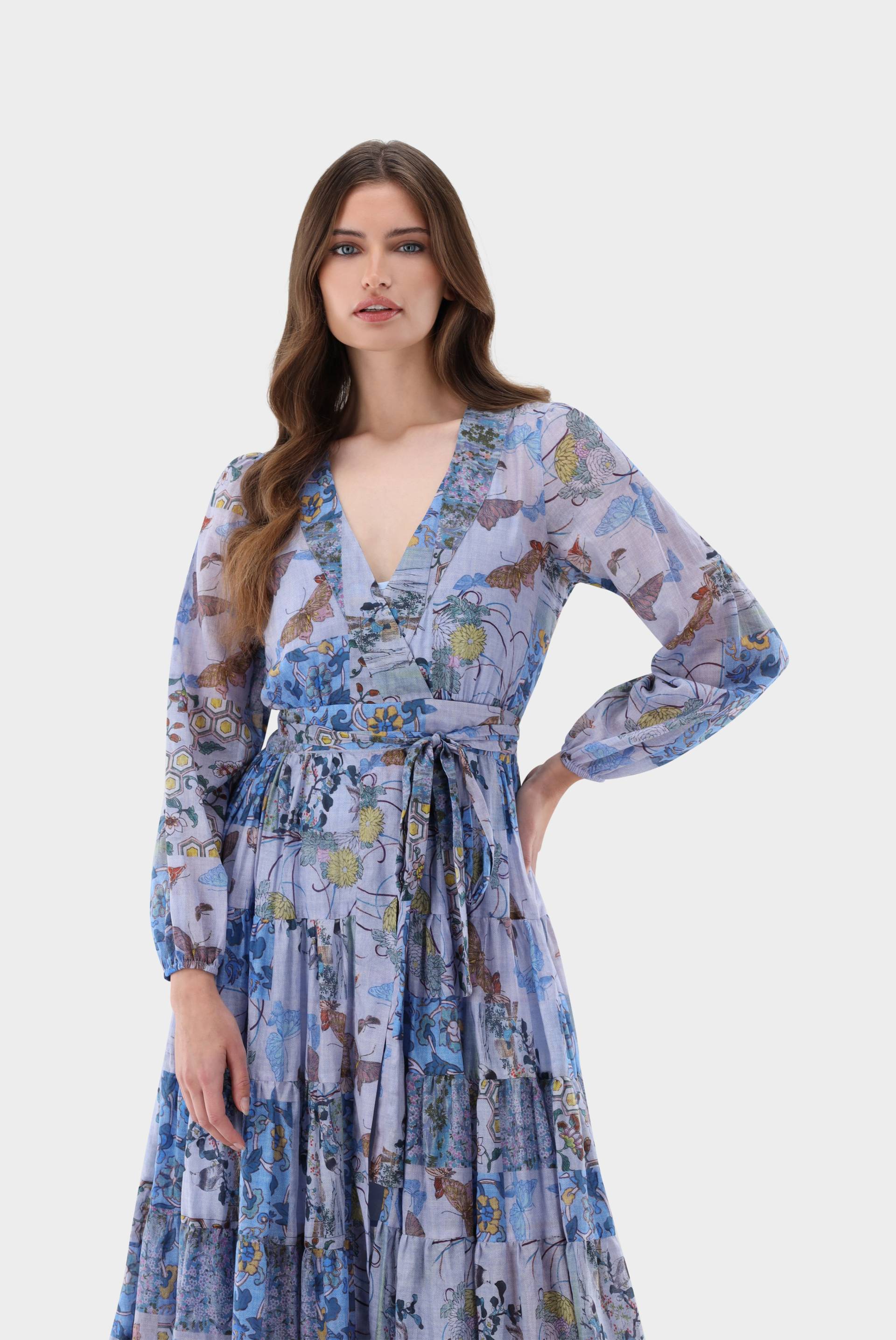 Midi-Wickelkleid mit Puffärmeln Midi-Wickelkleid mit Puffärmeln von van Laack