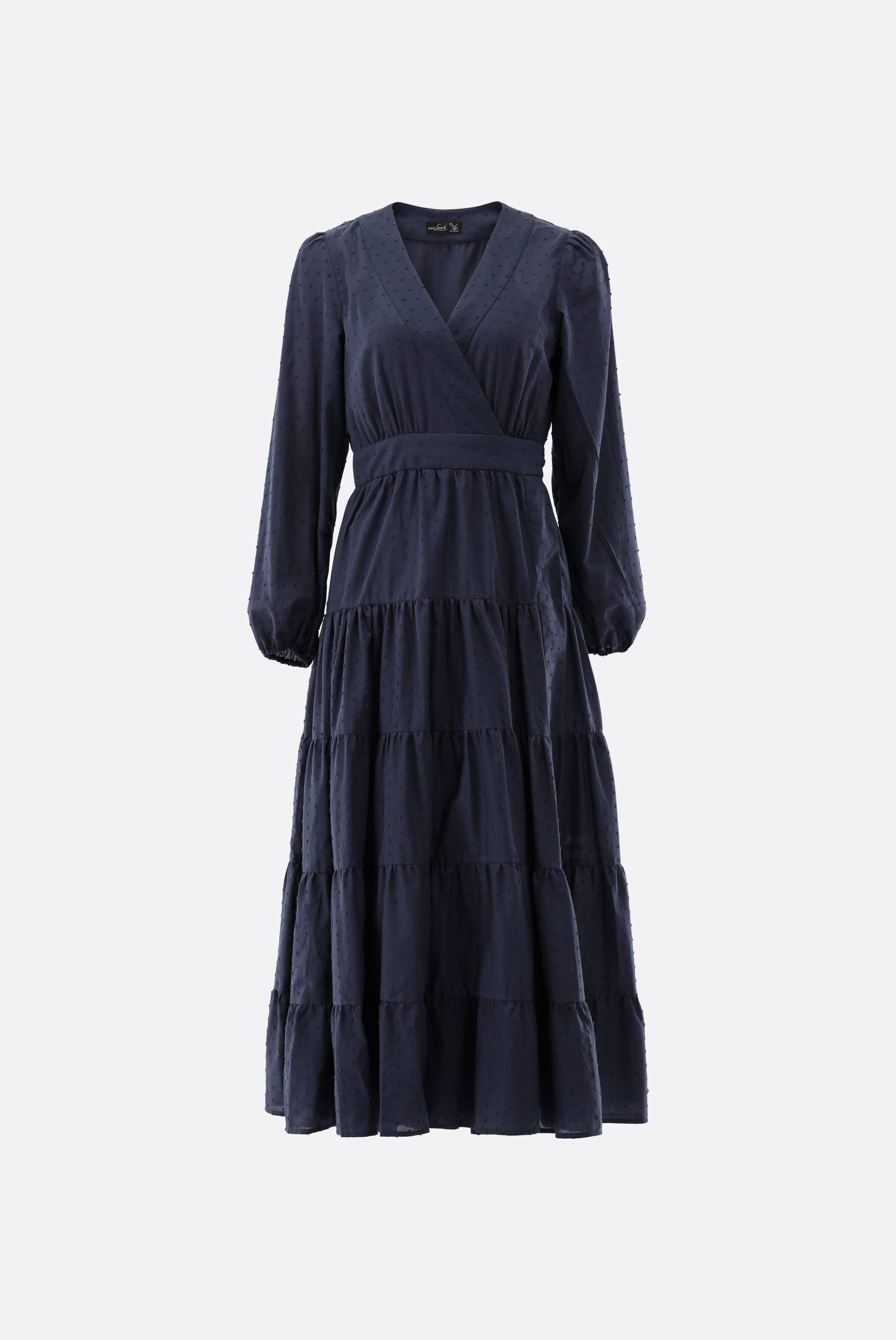 Midi-Wickelkleid mit Puffärmeln von van Laack