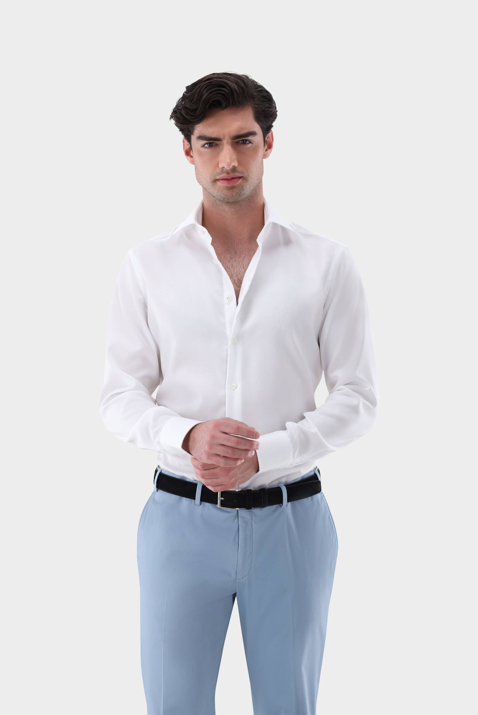 Bügelfreies Businesshemd aus Natté-Gewebe Tailor Fit von van Laack