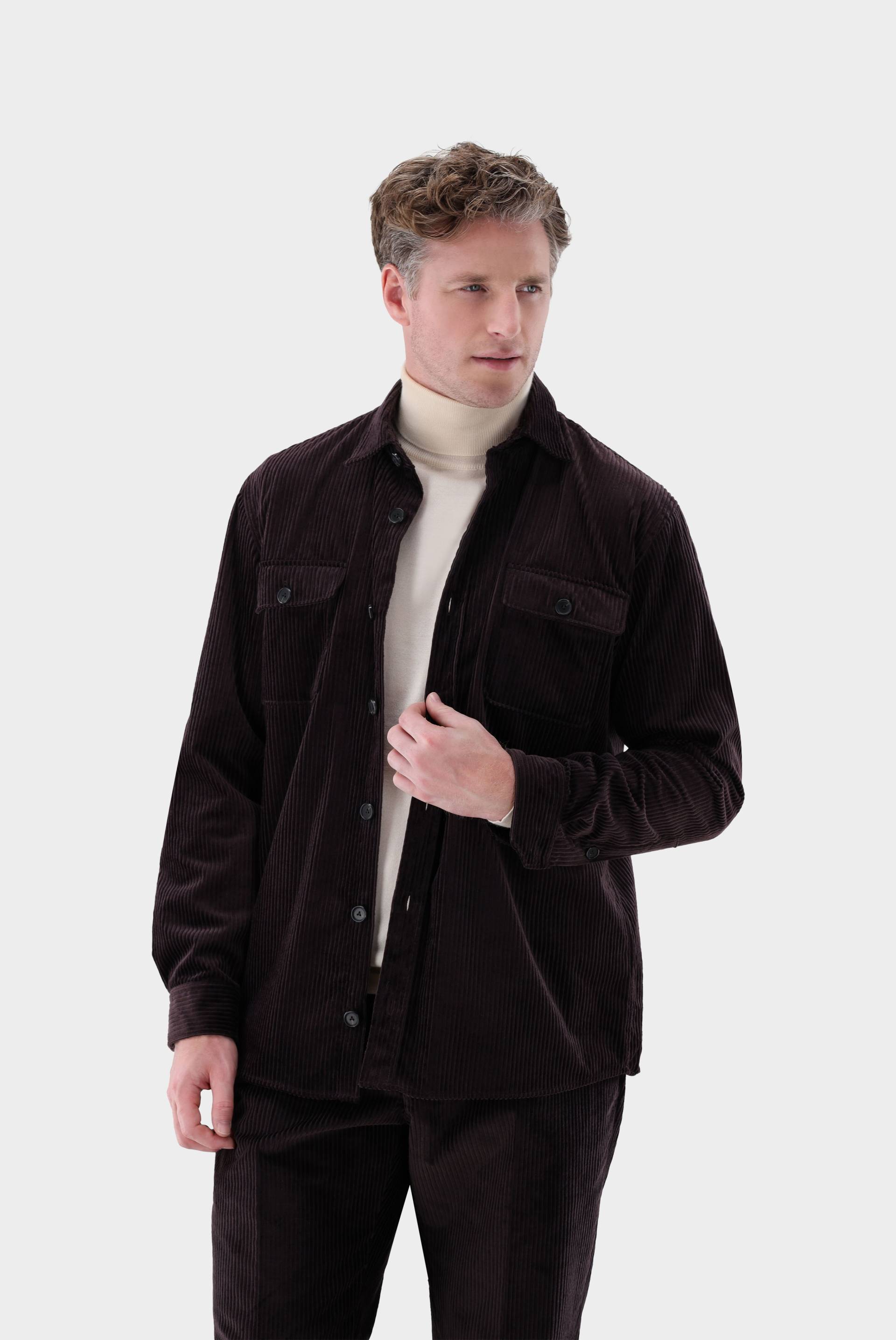 Overshirt aus Breitkord von van Laack
