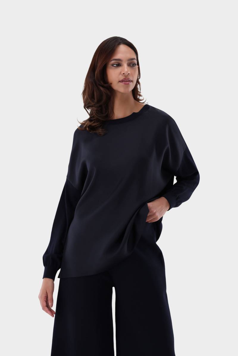 Oversize Wendepullover mit Seide von van Laack
