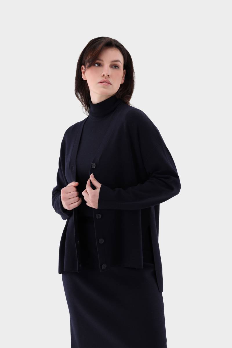 Oversized Cardigan aus ultrafeiner Merinowolle von van Laack