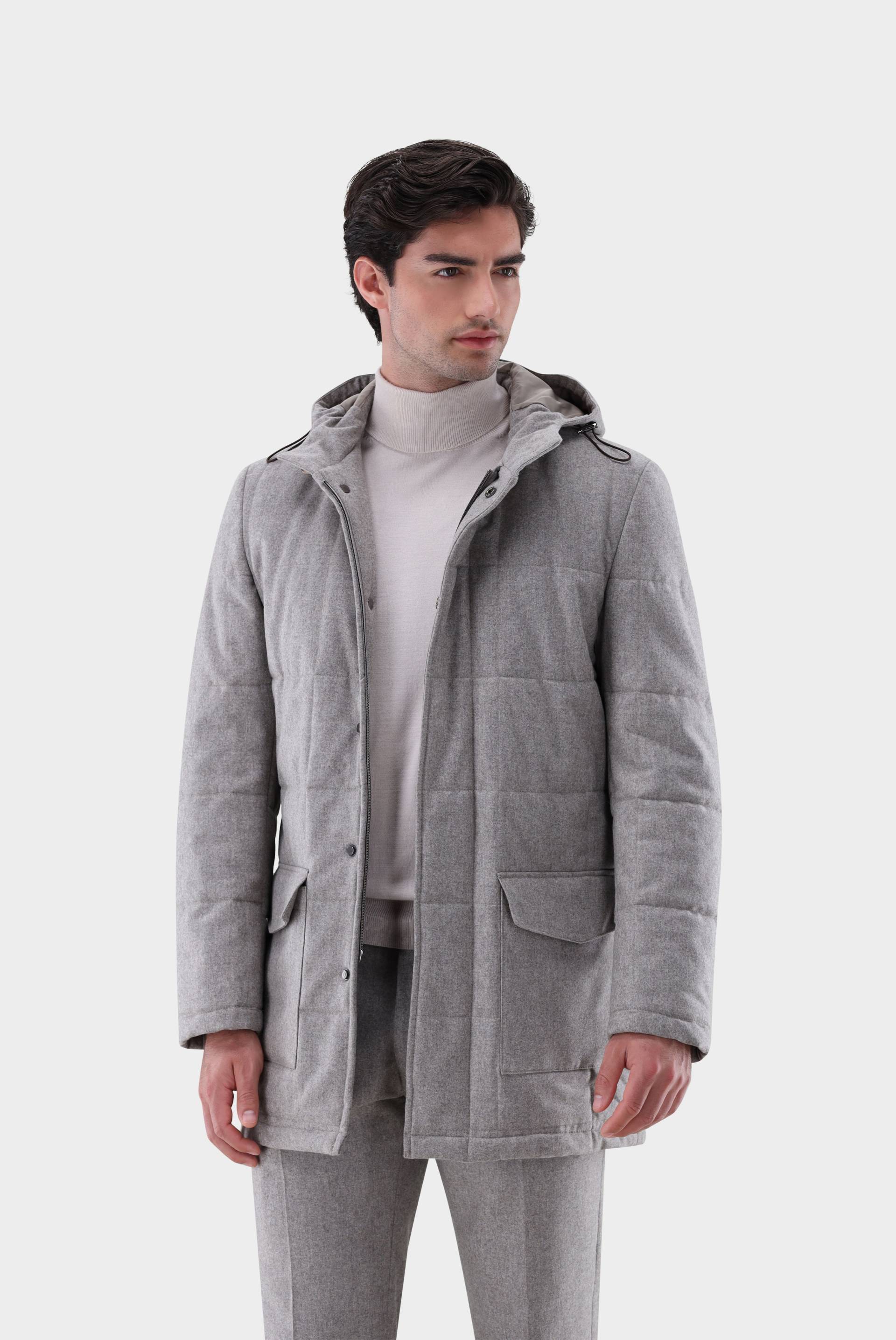 Parka aus gestepptem Flanell von van Laack