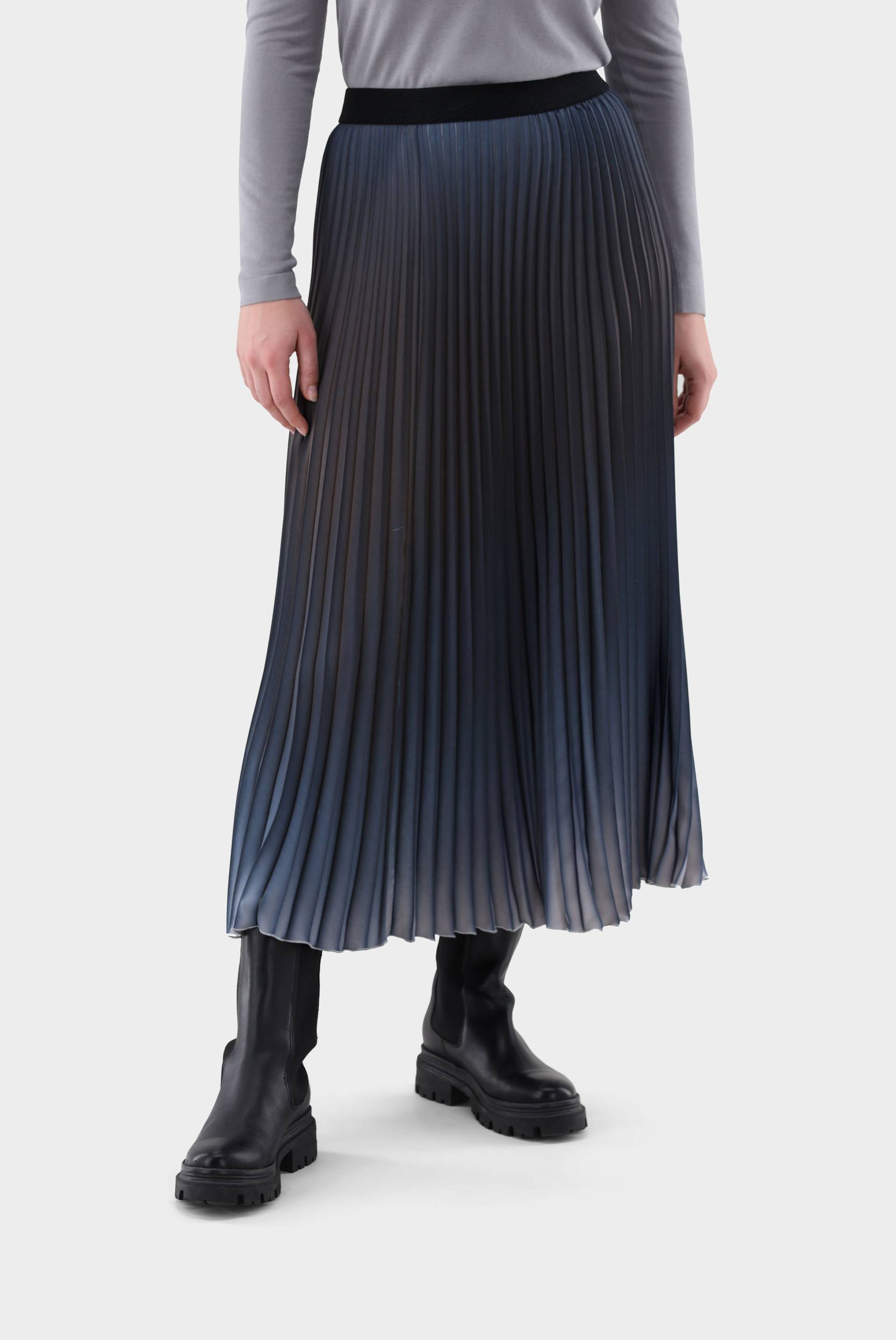 Plissee-Rock mit Farbverlauf von van Laack