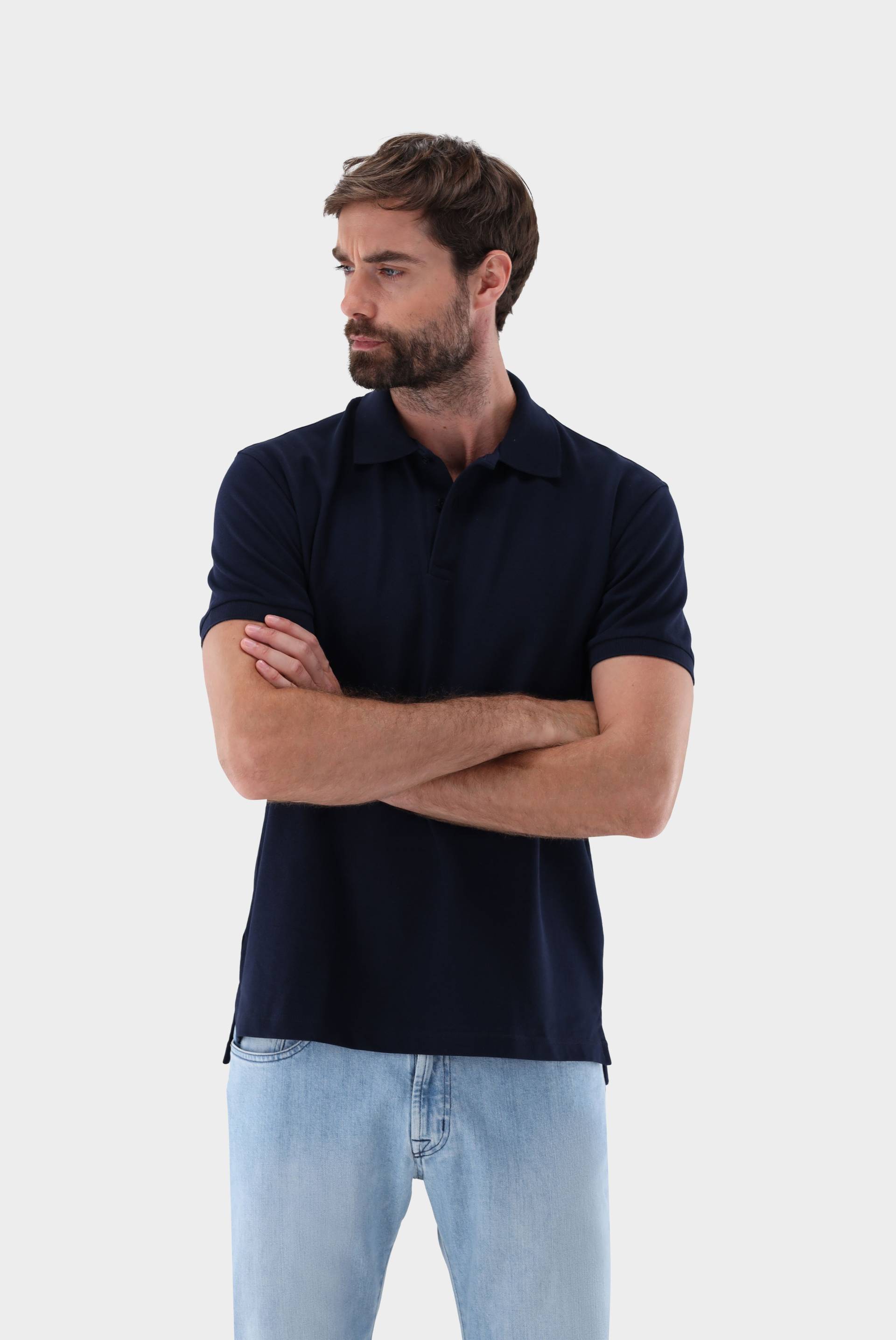Poloshirt aus Piqué von van Laack