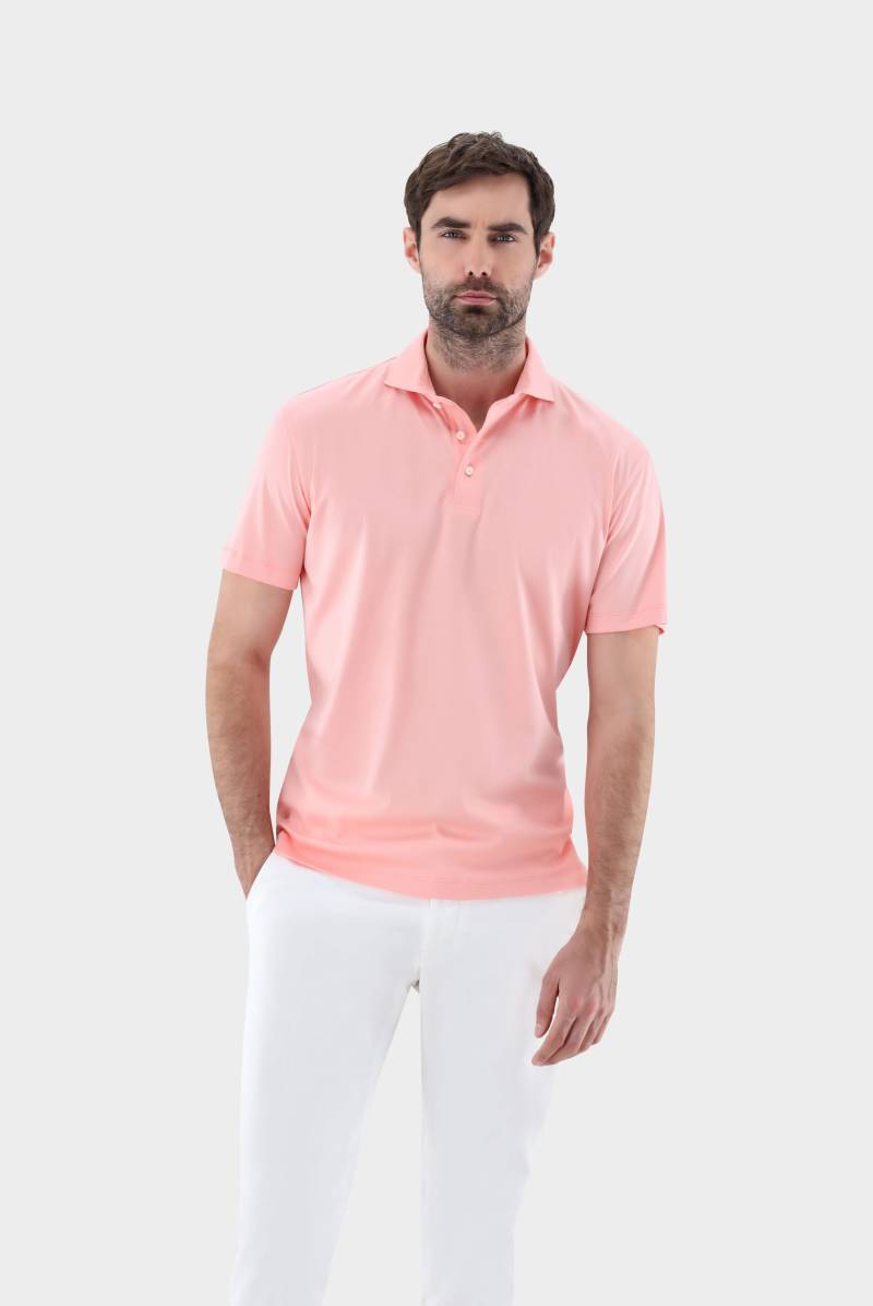 Poloshirt mit Langarm aus Schweizer Baumwolljersey von van Laack