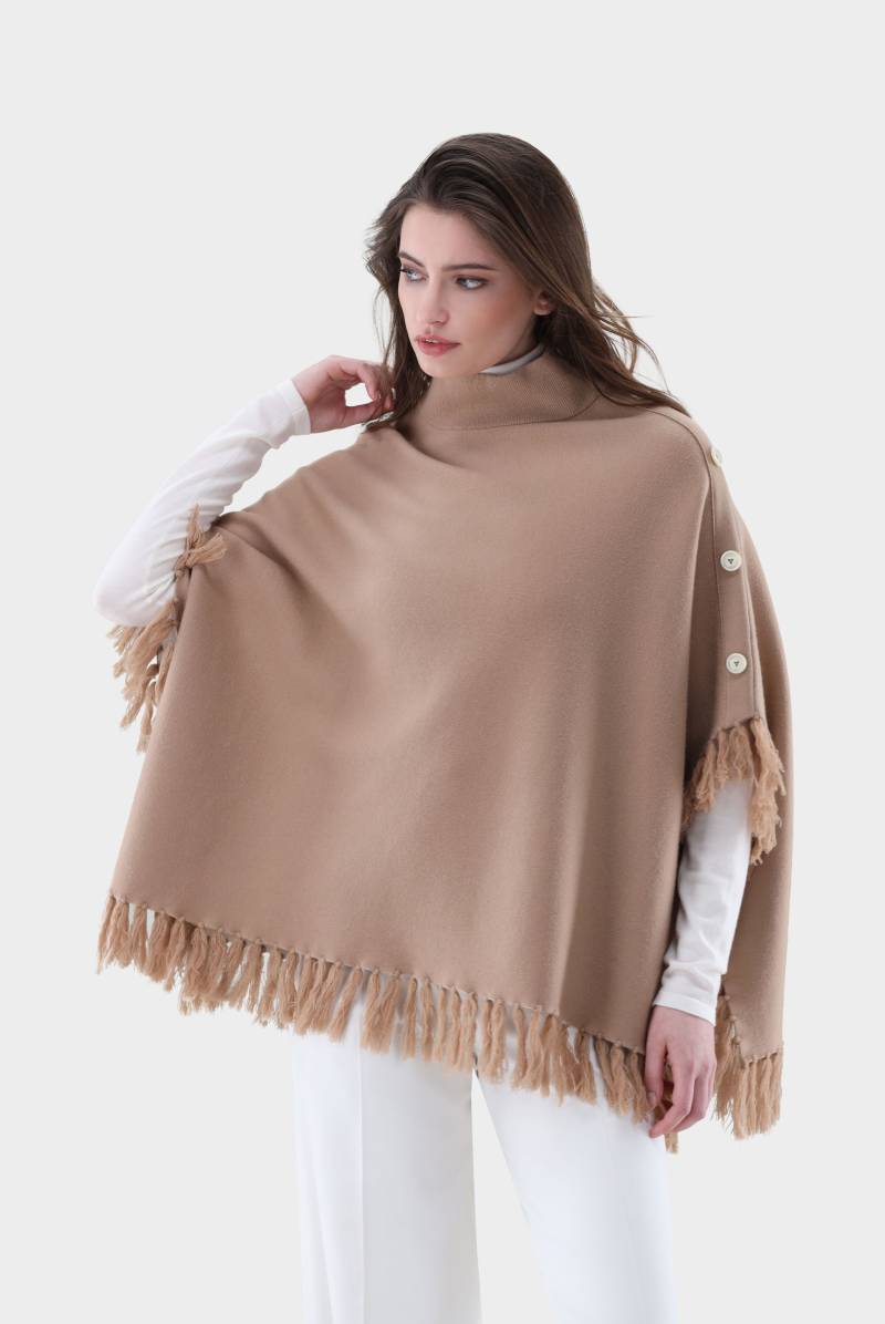 Poncho gestrickt mit Fransen von van Laack