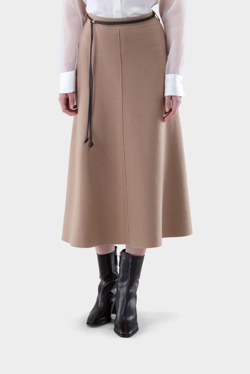 Rock aus zweifarbigem Doppelstrick von van Laack