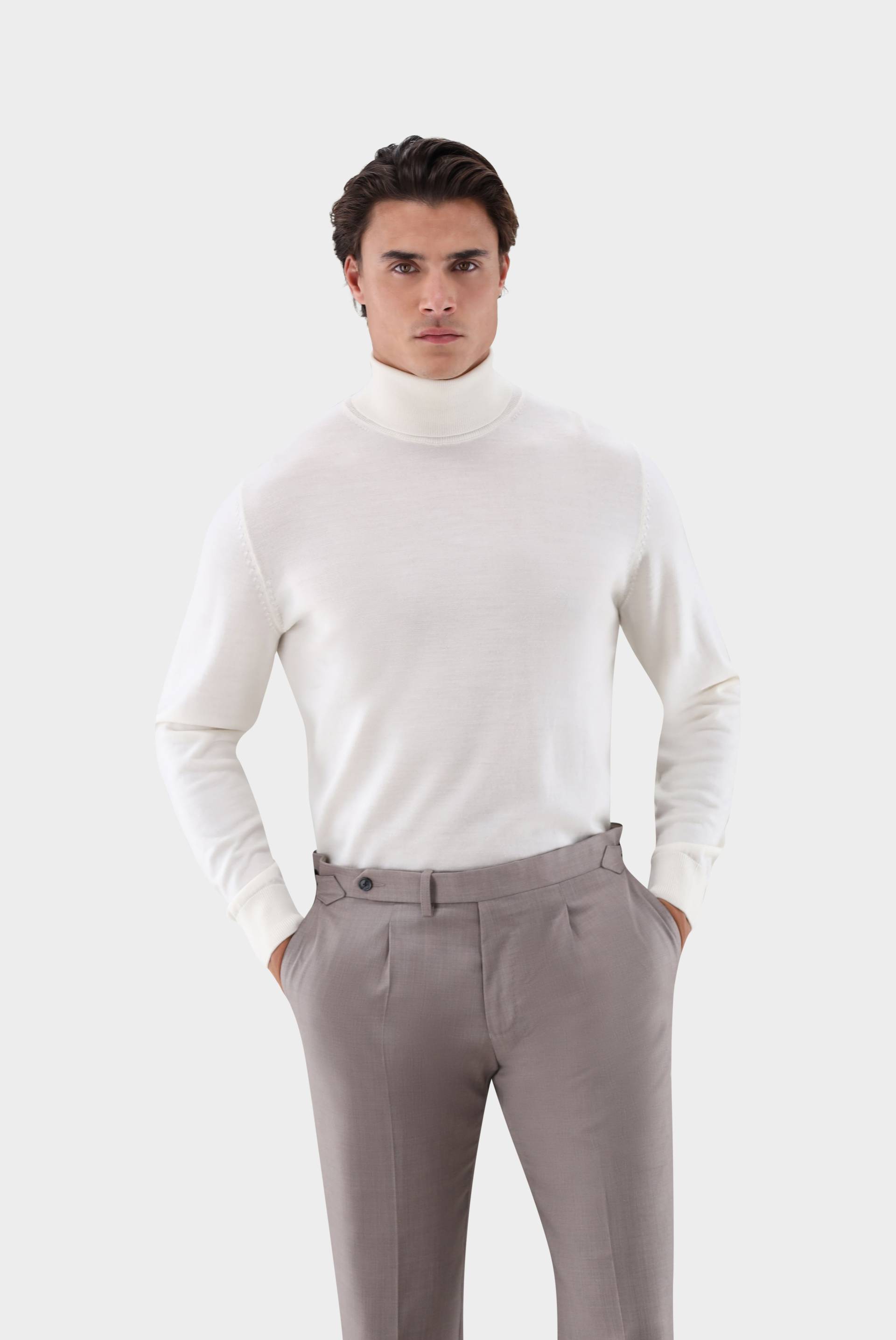Rollkragenpullover aus Merzerisierter Merinowolle Rollkragenpullover aus Merzerisierter Merinowolle von van Laack