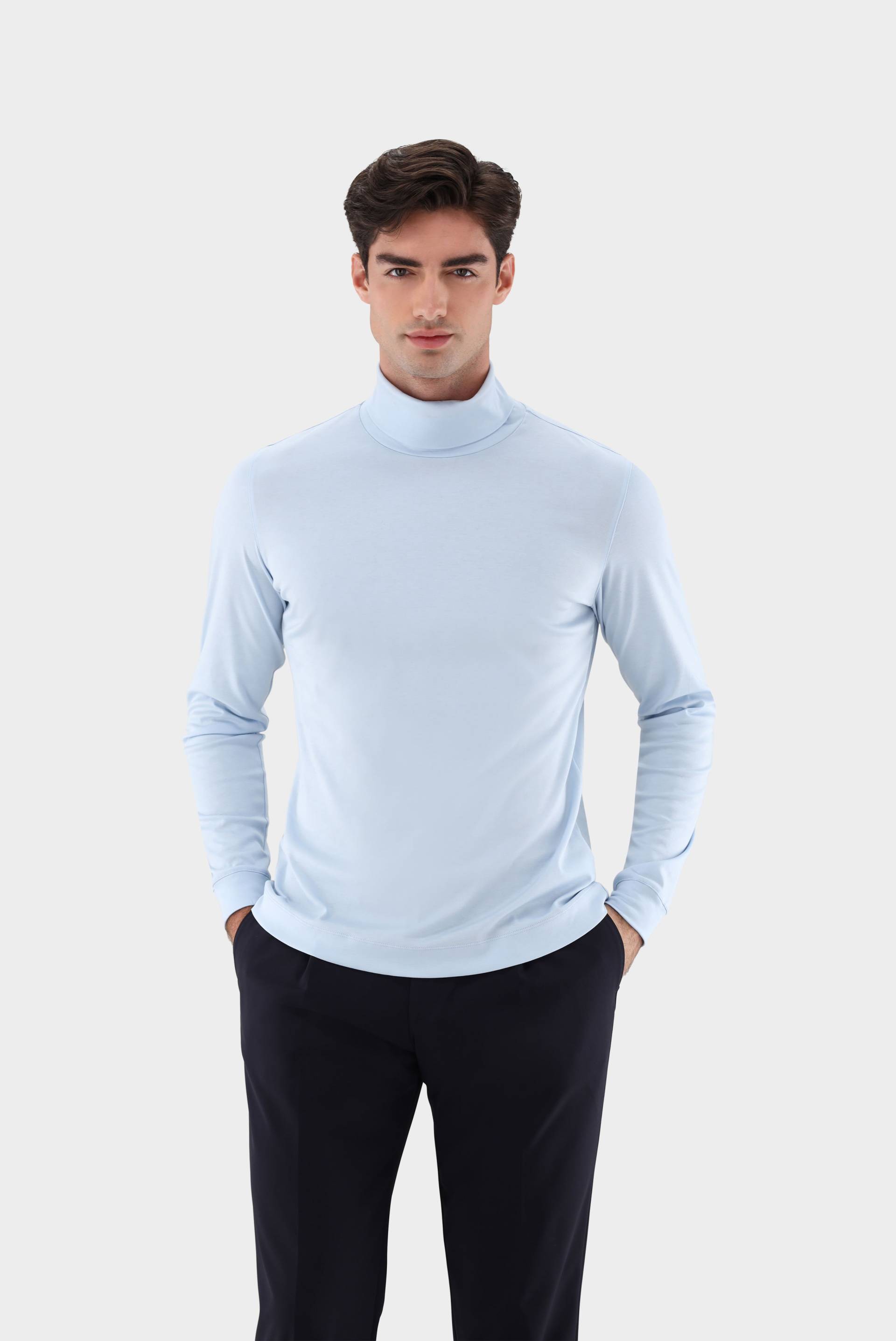 Rollkragenshirt aus Jersey von van Laack