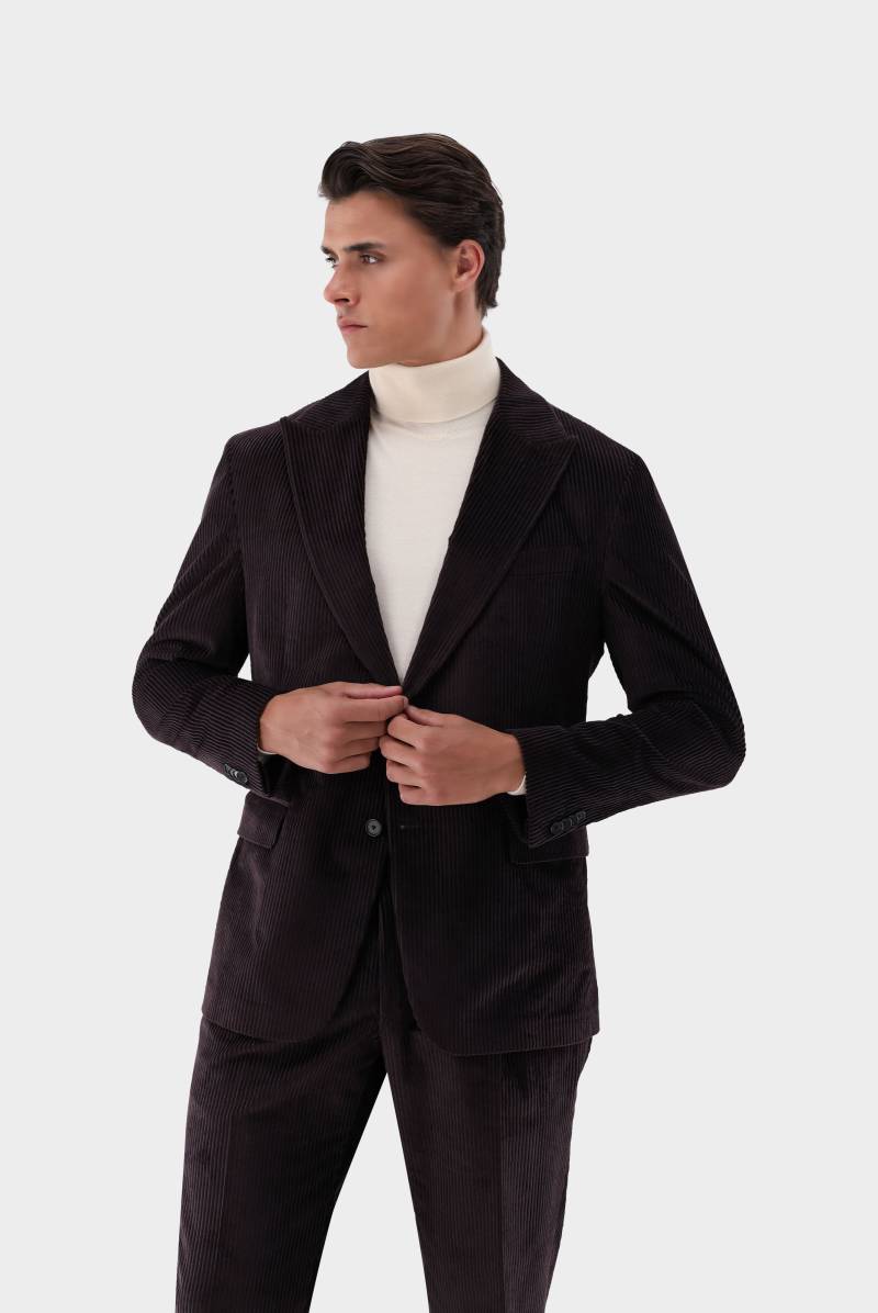 Sakko aus Cord mit Spitzfasson von van Laack