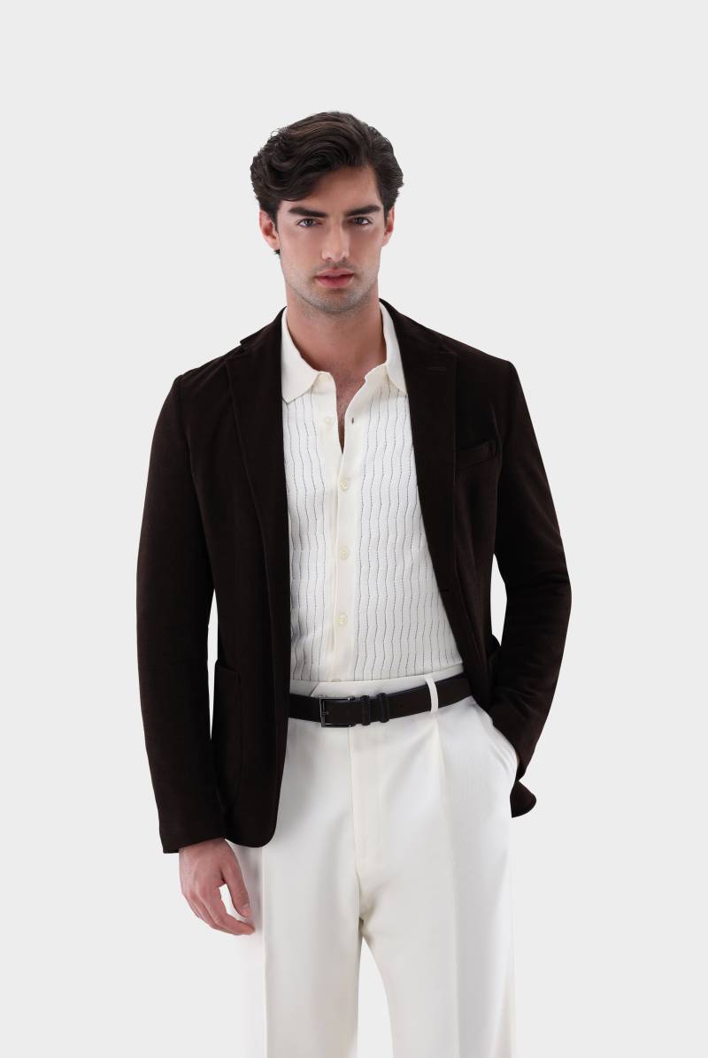 Sakko gerippt aus Samt von van Laack