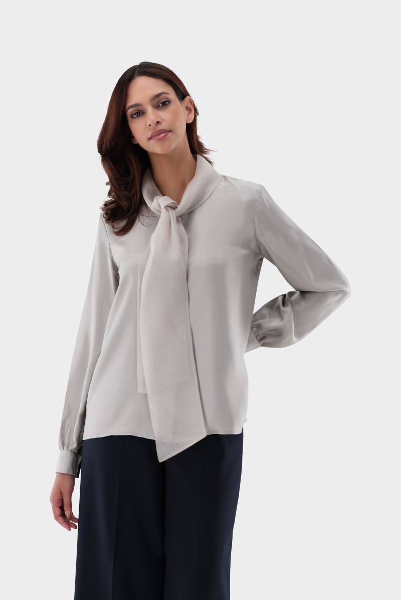 Seidenbluse mit Schluppe Boxy Fit von van Laack