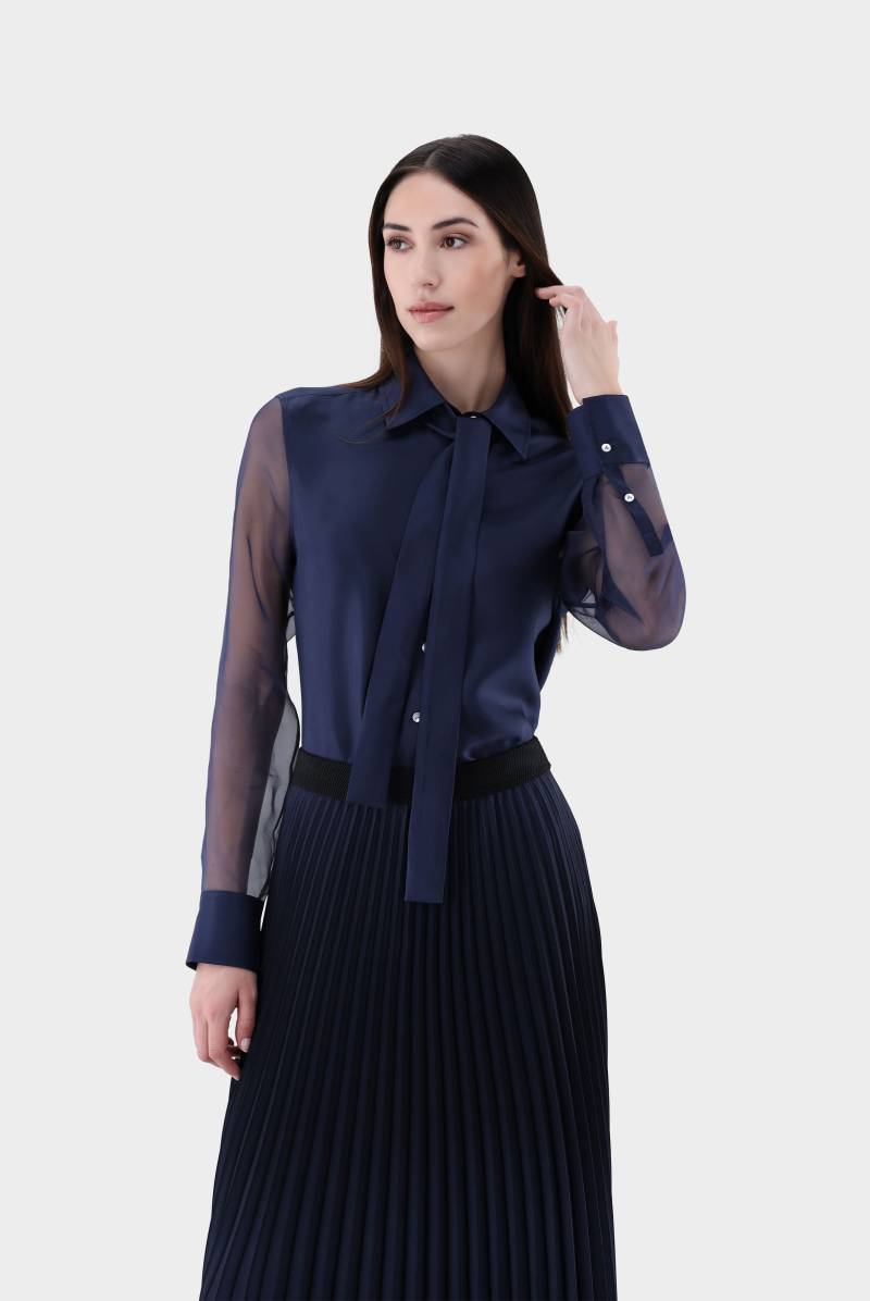 Seidenbluse mit halb tailliertem Schnitt von van Laack