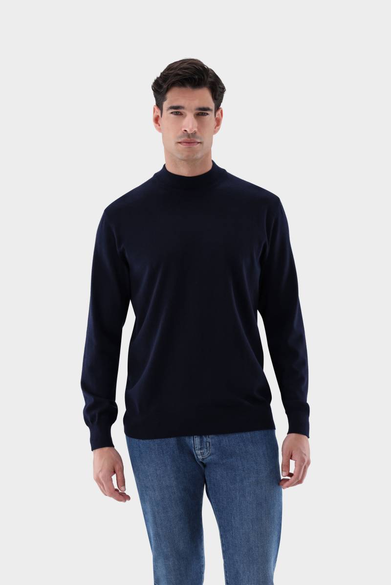Stehkragenpullover aus Merzerisierter Merinowolle von van Laack