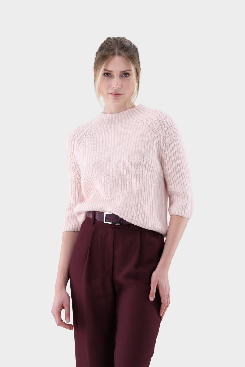 Stehkragenpullover mit kurzen Ärmeln von van Laack