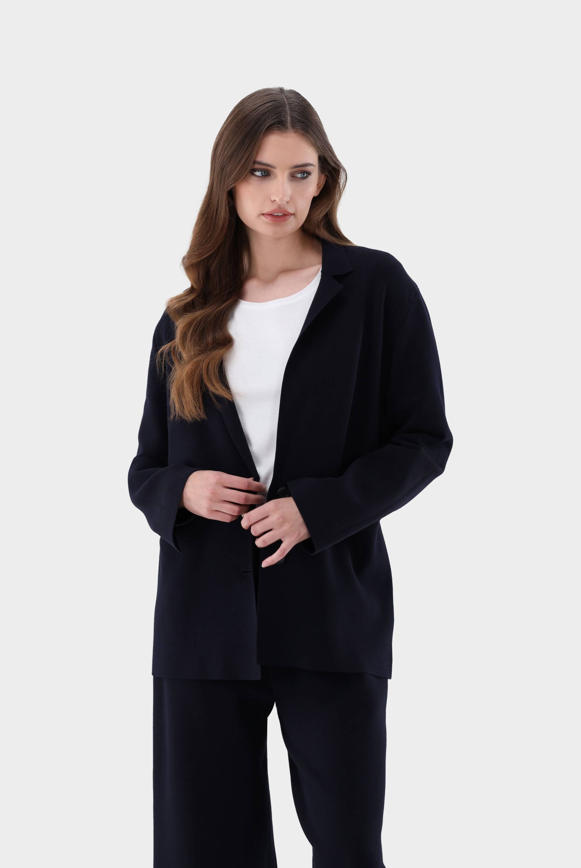 Strick-Blazer aus Air Cotton von van Laack