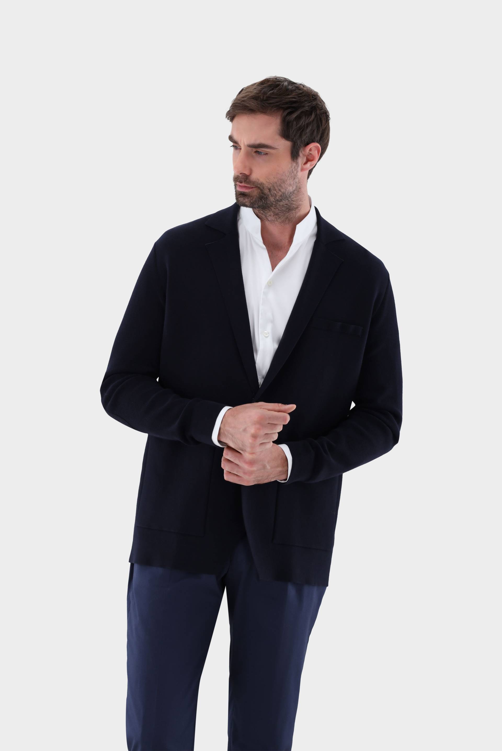 Strick-Blazer aus Air Cotton von van Laack