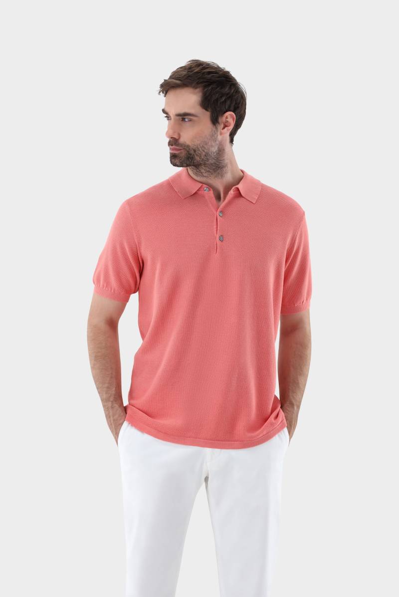 Strick Poloshirt mit Reiskorn Optik von van Laack