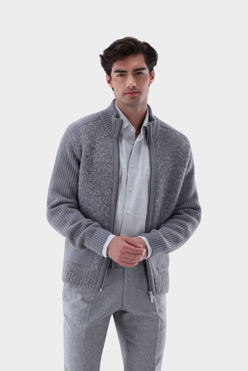 Strickjacke mit Teddy Struktur von van Laack