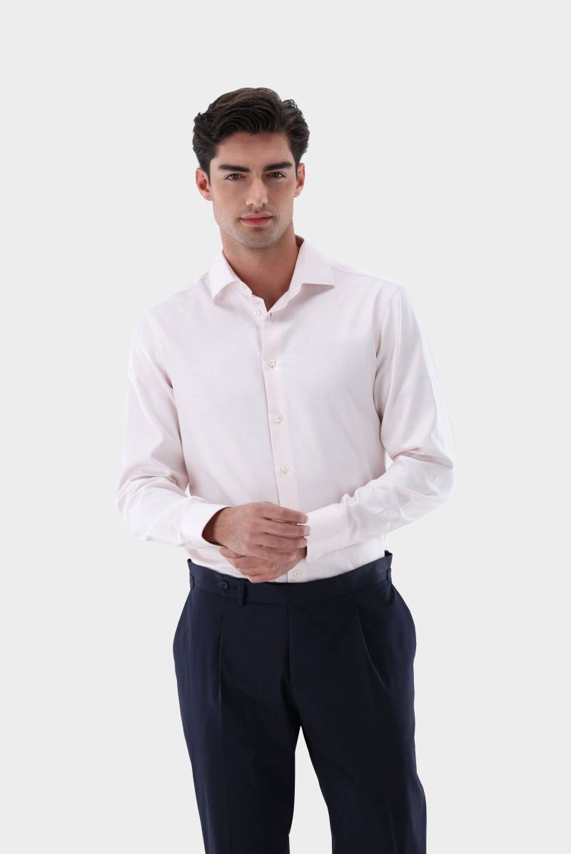 Strukturiertes Twill Hemd Slim Fit von van Laack