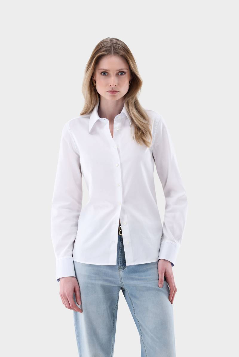 Taillierte Hemdbluse mit Kontrastdetails von van Laack