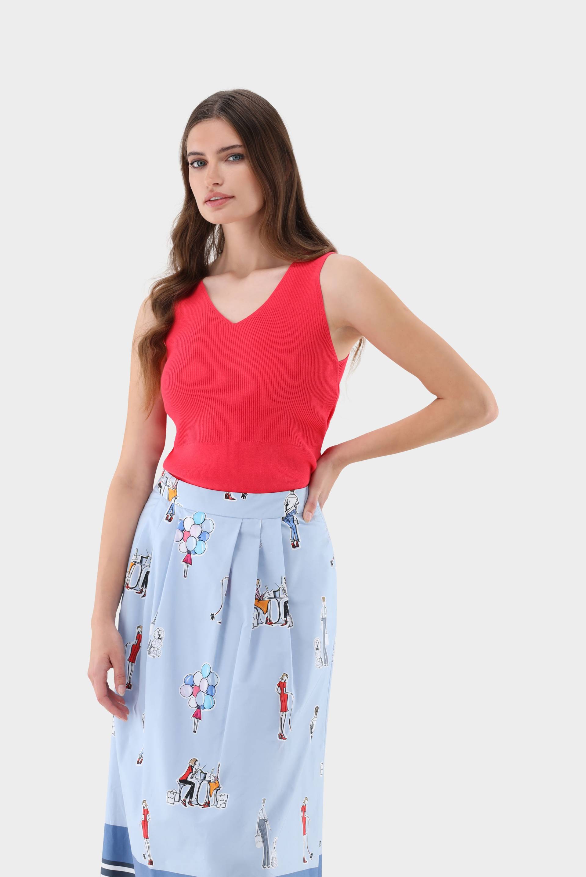 Tanktop aus Rippstrick von van Laack