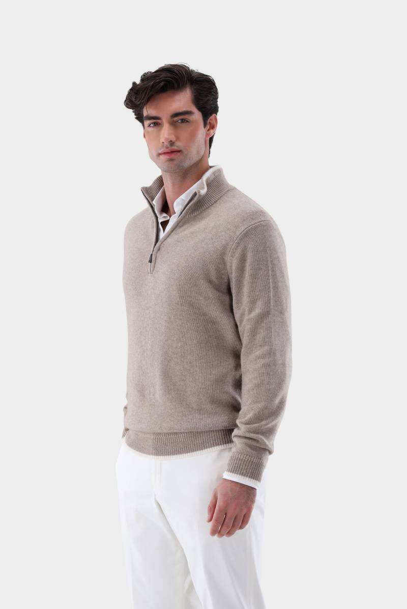 Troyer aus Kaschmir mit Farbdetail von van Laack