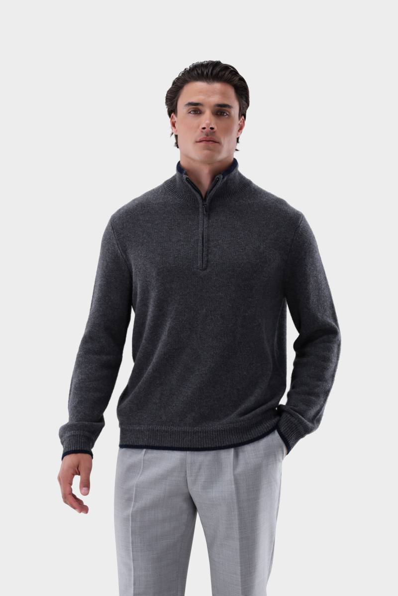 Troyer aus Kaschmir mit Farbdetail von van Laack