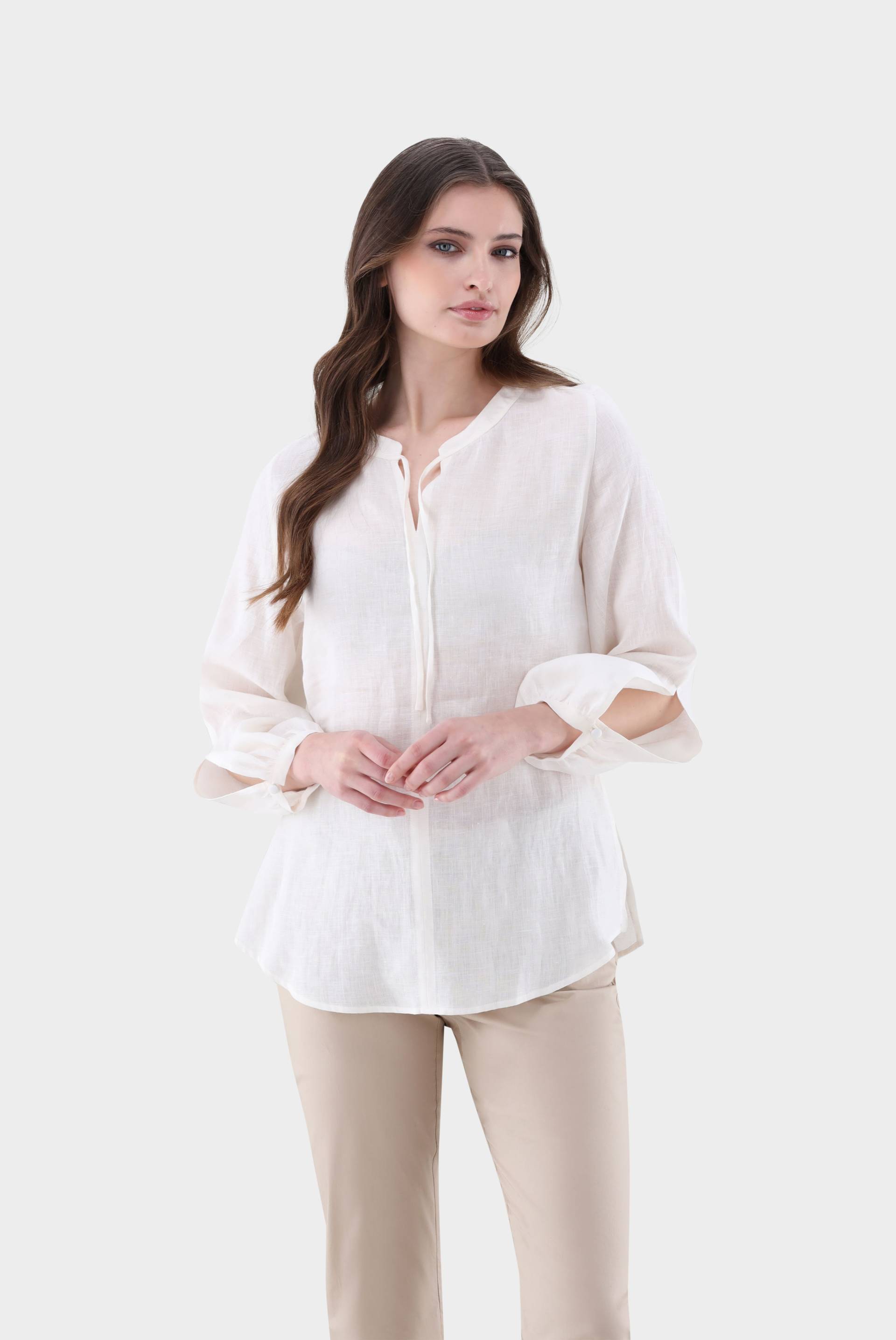 Tunika aus Leinen mit Bindeband von van Laack