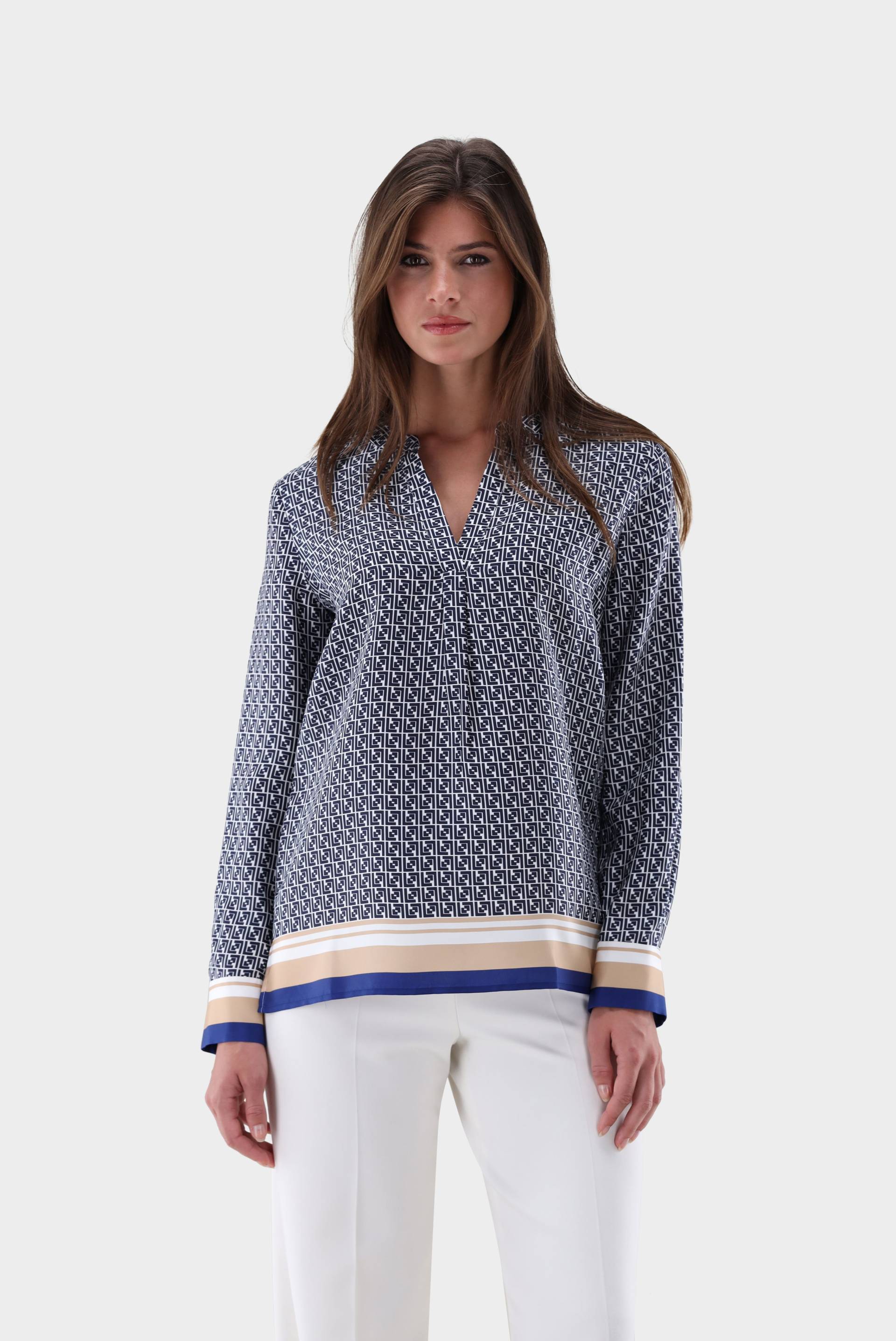 Tunika aus Seide mit Druck von van Laack