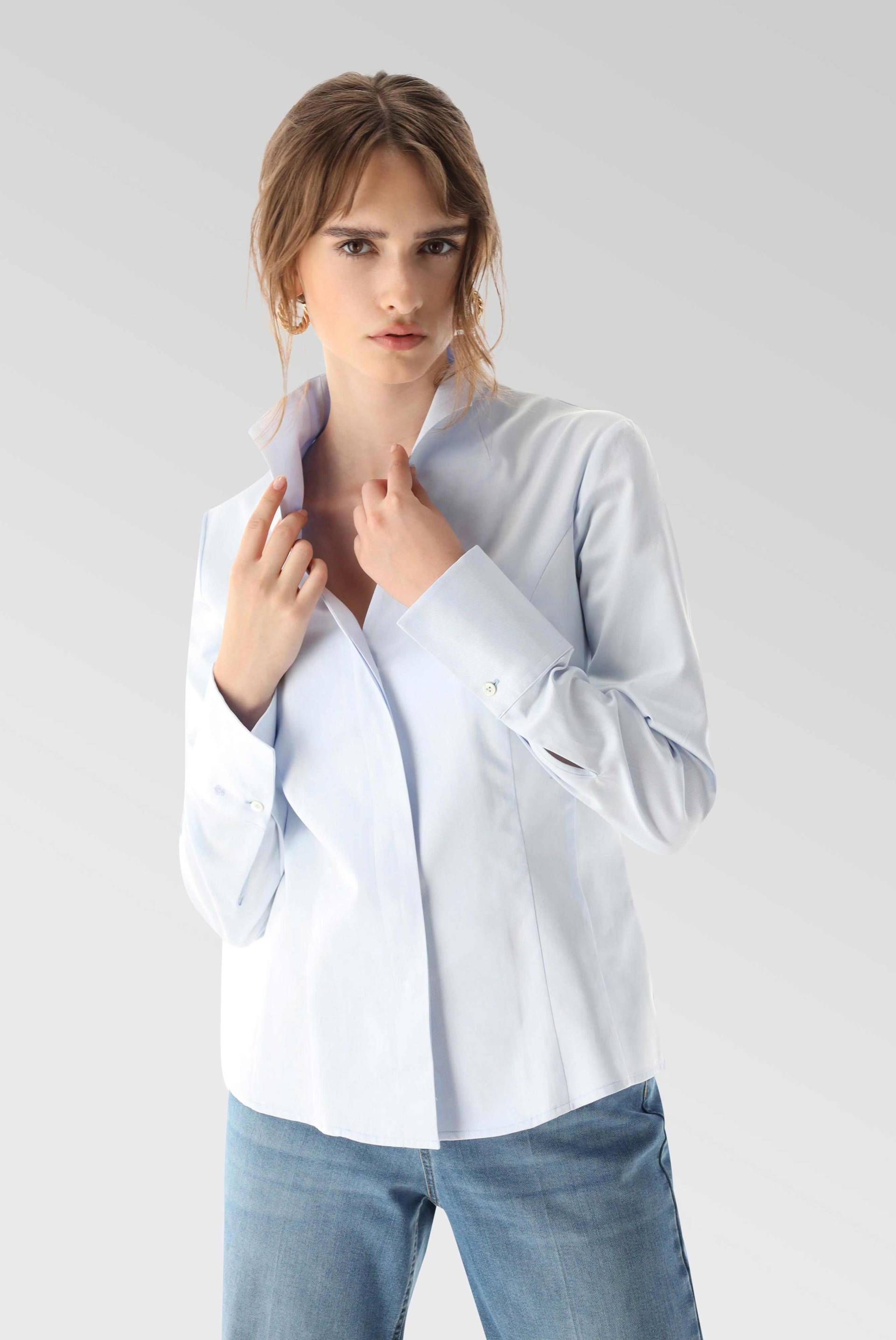 Twill Kelchkragenbluse von van Laack