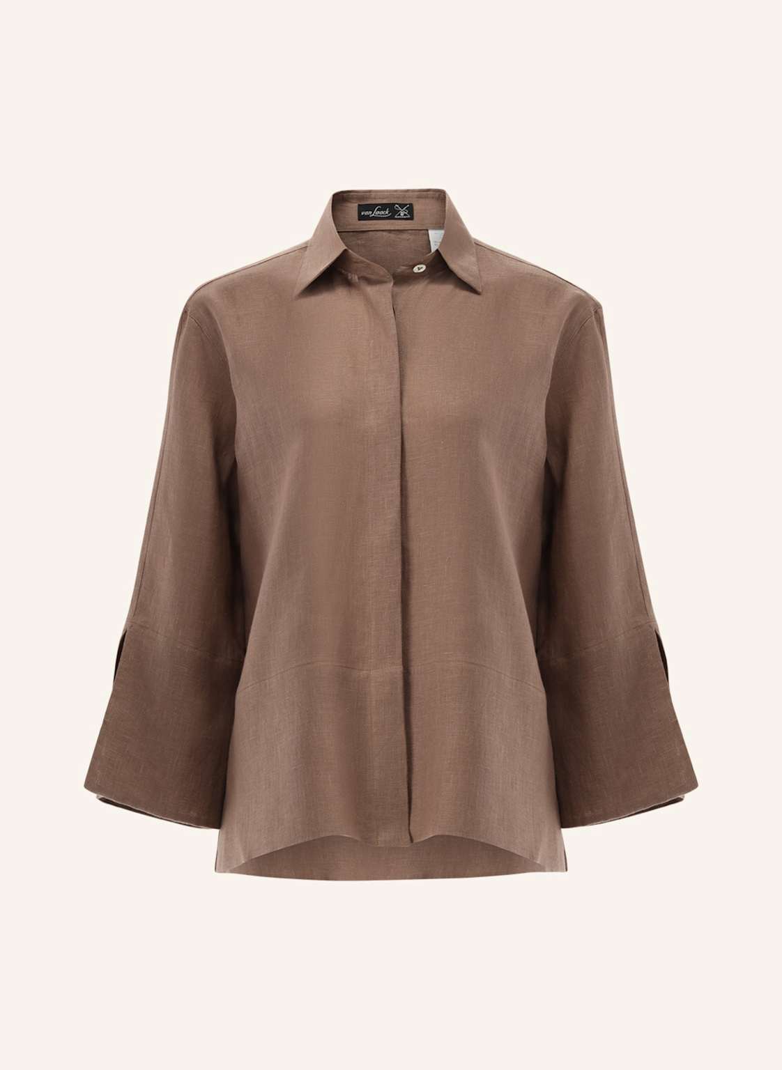 Van Laack Bluse Modern Fit braun von van Laack