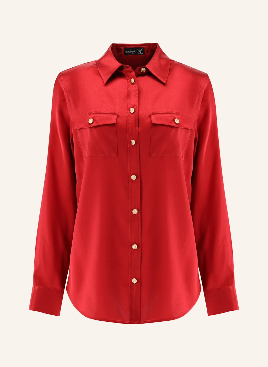 Van Laack Bluse Modern Fit rot von van Laack