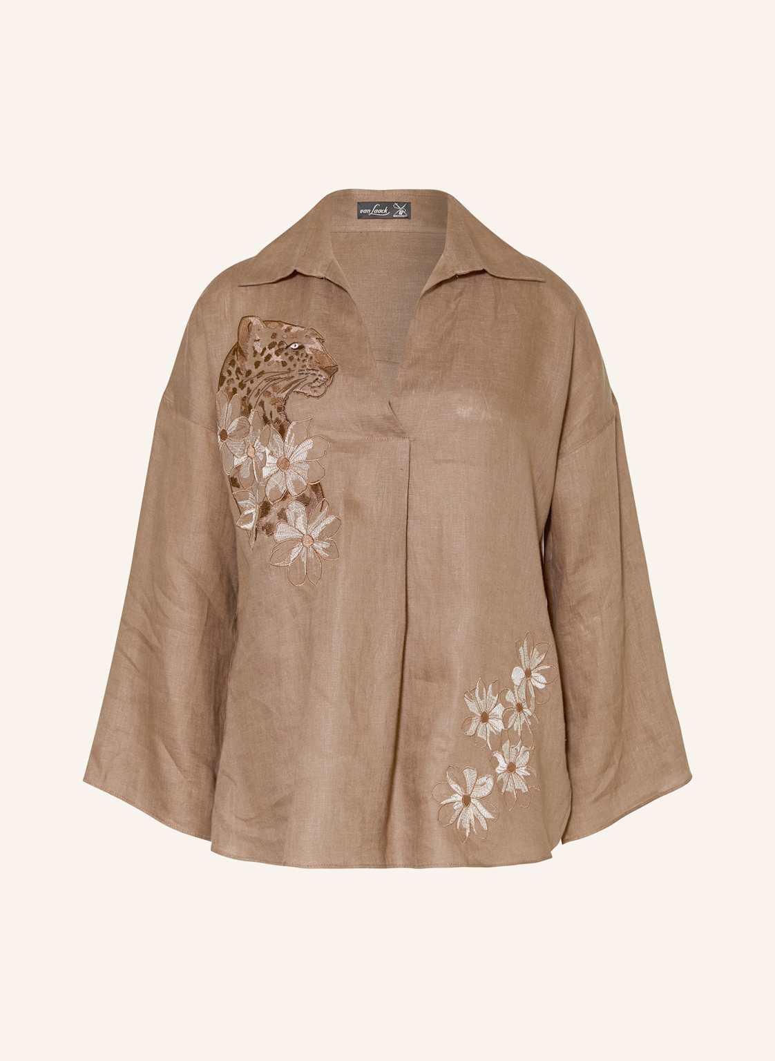 Van Laack Blusenshirt Vl-Adzela-Sve Aus Leinen beige von van Laack