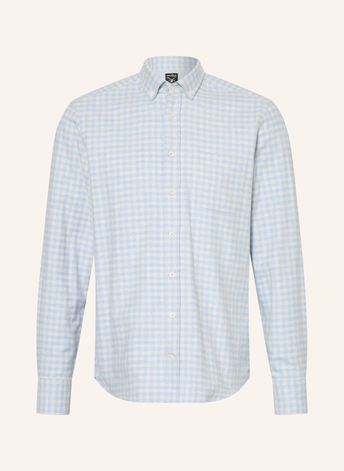 Van Laack Flanellhemd Roy Tailored Fit blau von van Laack