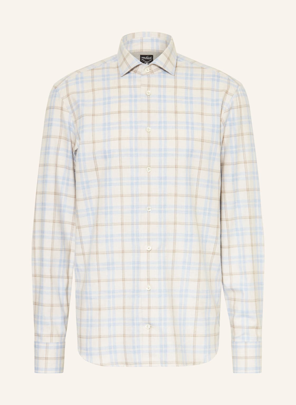 Van Laack Hemd Rikos Tailored Fit beige von van Laack