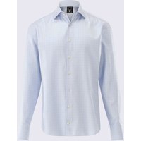 Van Laack Baumwollhemd in Vollzwirn-Qualität mit Glencheck-Muster, Tailor Fit in 38 von van Laack