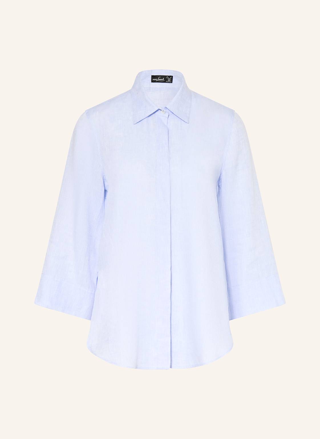 Van Laack Hemdbluse Vl-Alja-Sv Aus Leinen Mit 3/4-Arm blau Van Laack Hemdbluse Vl-Alja-Sv Aus Leinen Mit 3/4-Arm blau von van Laack