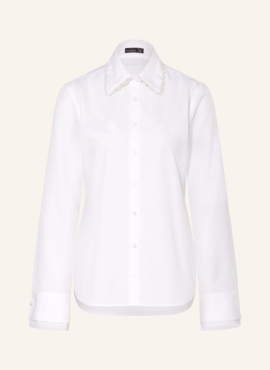 Van Laack Hemdbluse Vl-Dahee-Svpk Mit Schmucksteinen weiss von van Laack