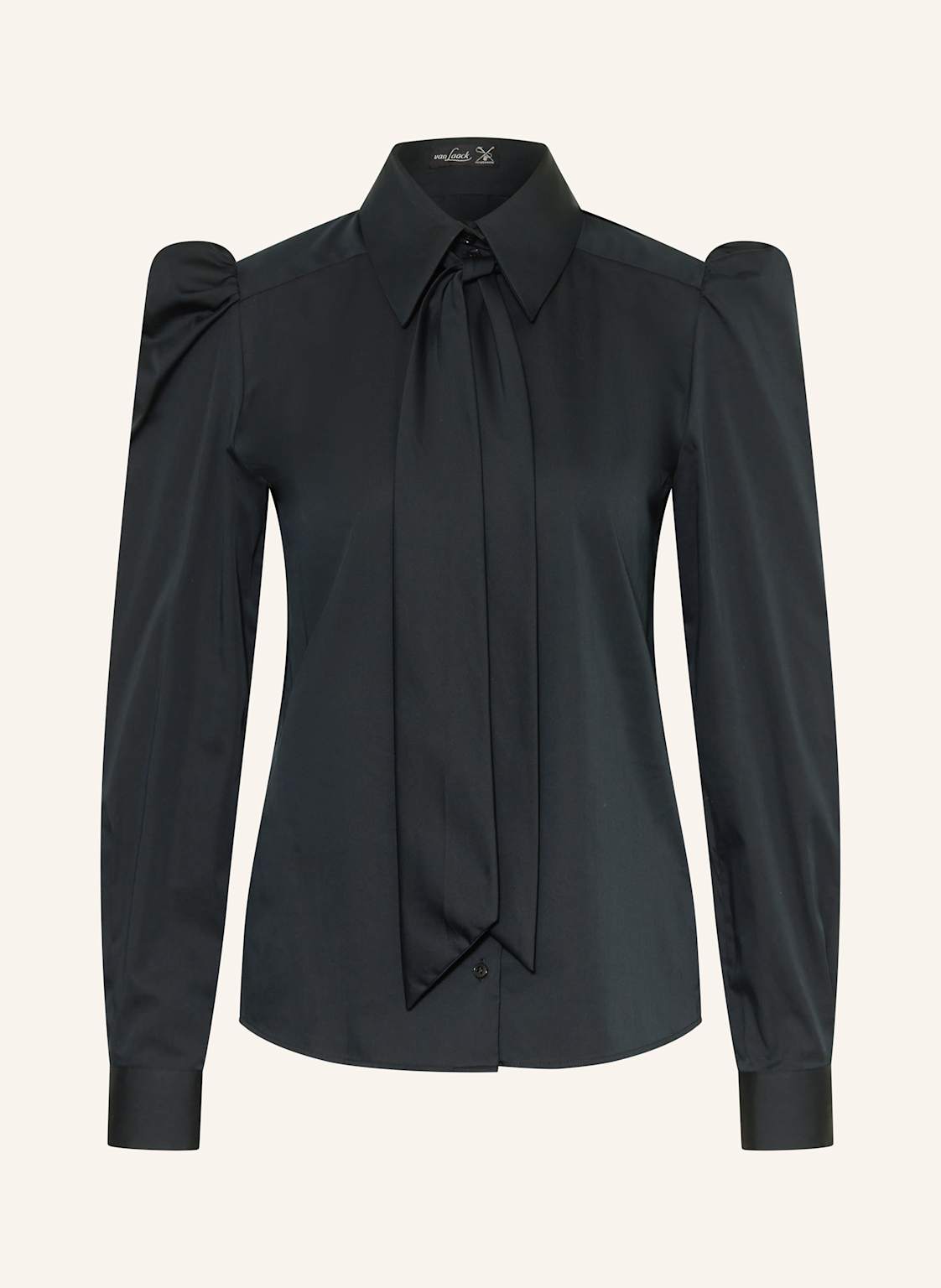 Van Laack Hemdbluse Vl-Livia-Xx Mit Abnehmbarer Schluppe schwarz von van Laack