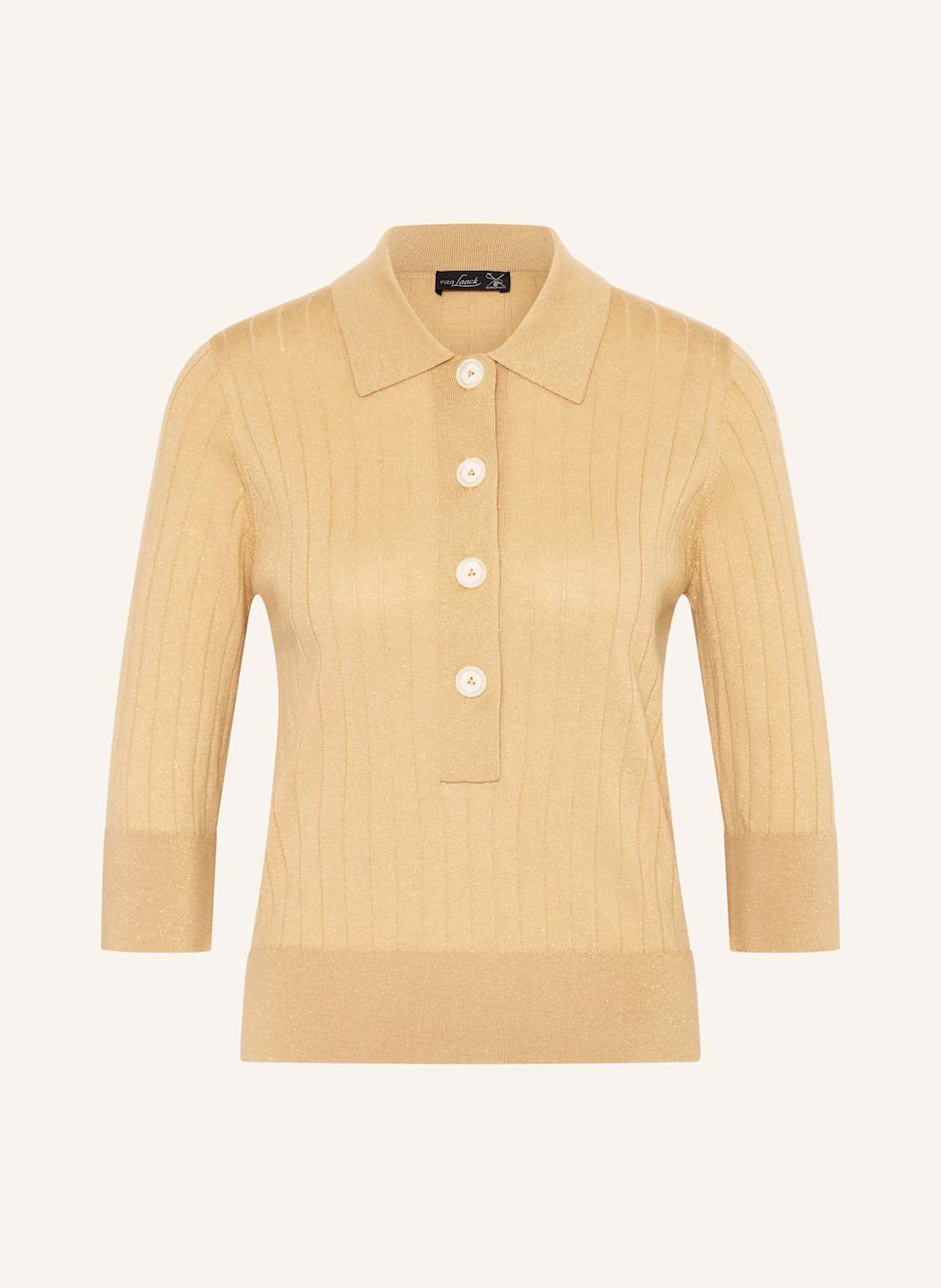 Van Laack Pullover Vl-Saigie-Xx Mit 3/4-Arm Und Glitzergarn gold von van Laack
