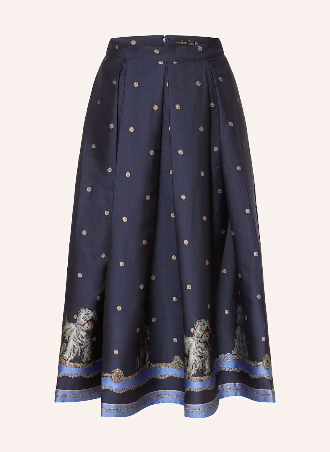 Van Laack Rock Vl-Ranaly-Pxlv Mit Glitzergarn blau von van Laack