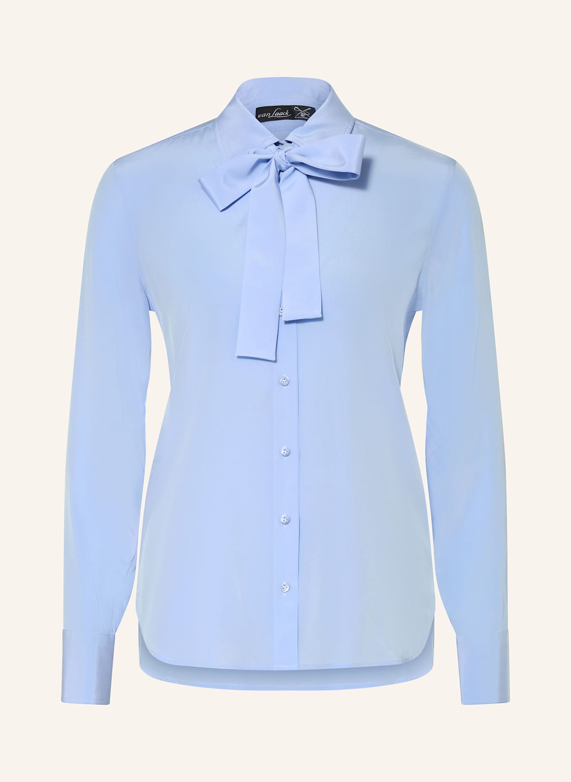 Van Laack Seidenbluse Vl-Cellai-Xx Mit Abnehmbarer Schluppe blau von van Laack