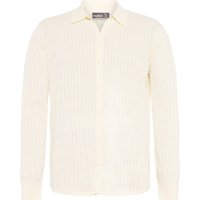 Van Laack Strickhemd aus Baumwolle mit Zickzackwebmuster in XL von van Laack